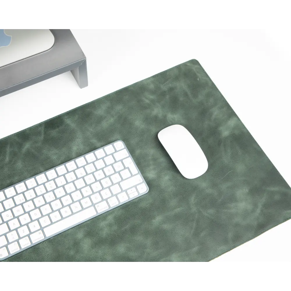 Schreibtischunterlage aus echtem Leder, 37 x 80