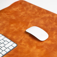 Anpassbare Schreibtischunterlage aus echtem Leder