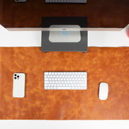 Anpassbare Schreibtischunterlage aus echtem Leder