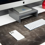 Schreibtischunterlage aus echtem Leder, 37 x 80