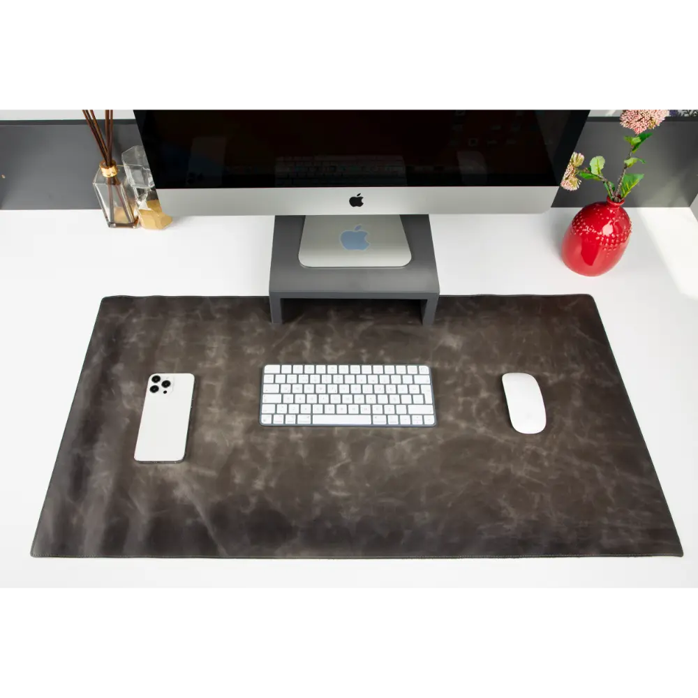 Genuine Leather Desk Mat 37x80