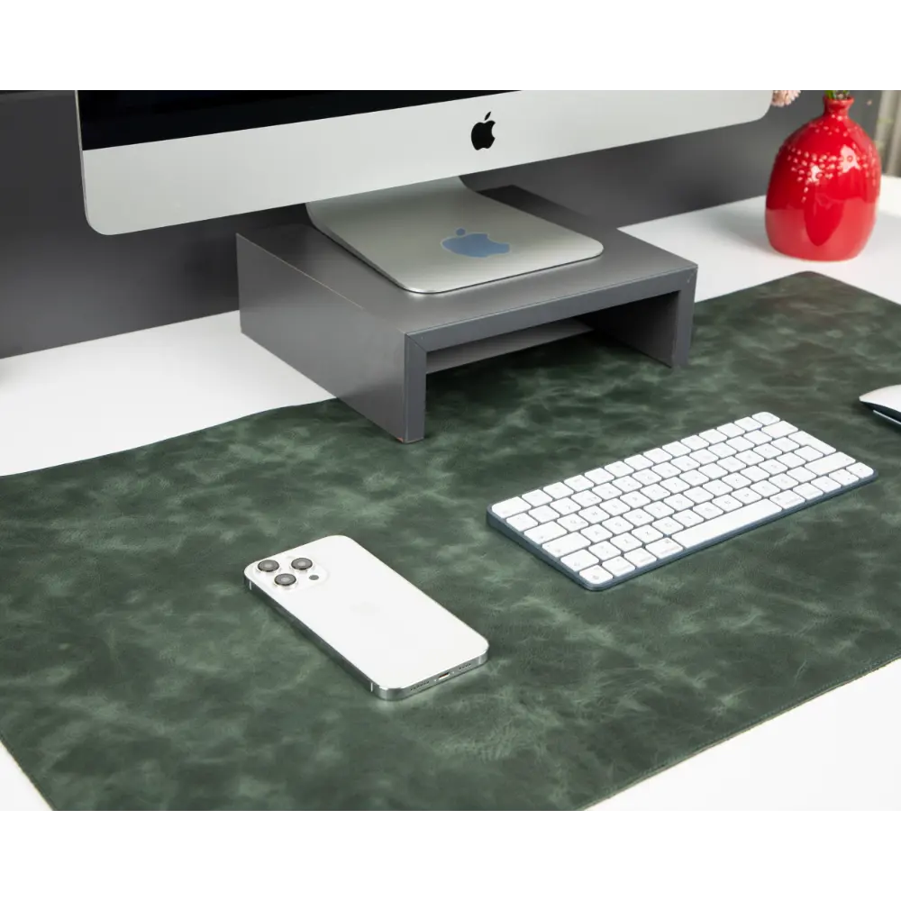 Genuine Leather Desk Mat 37x80