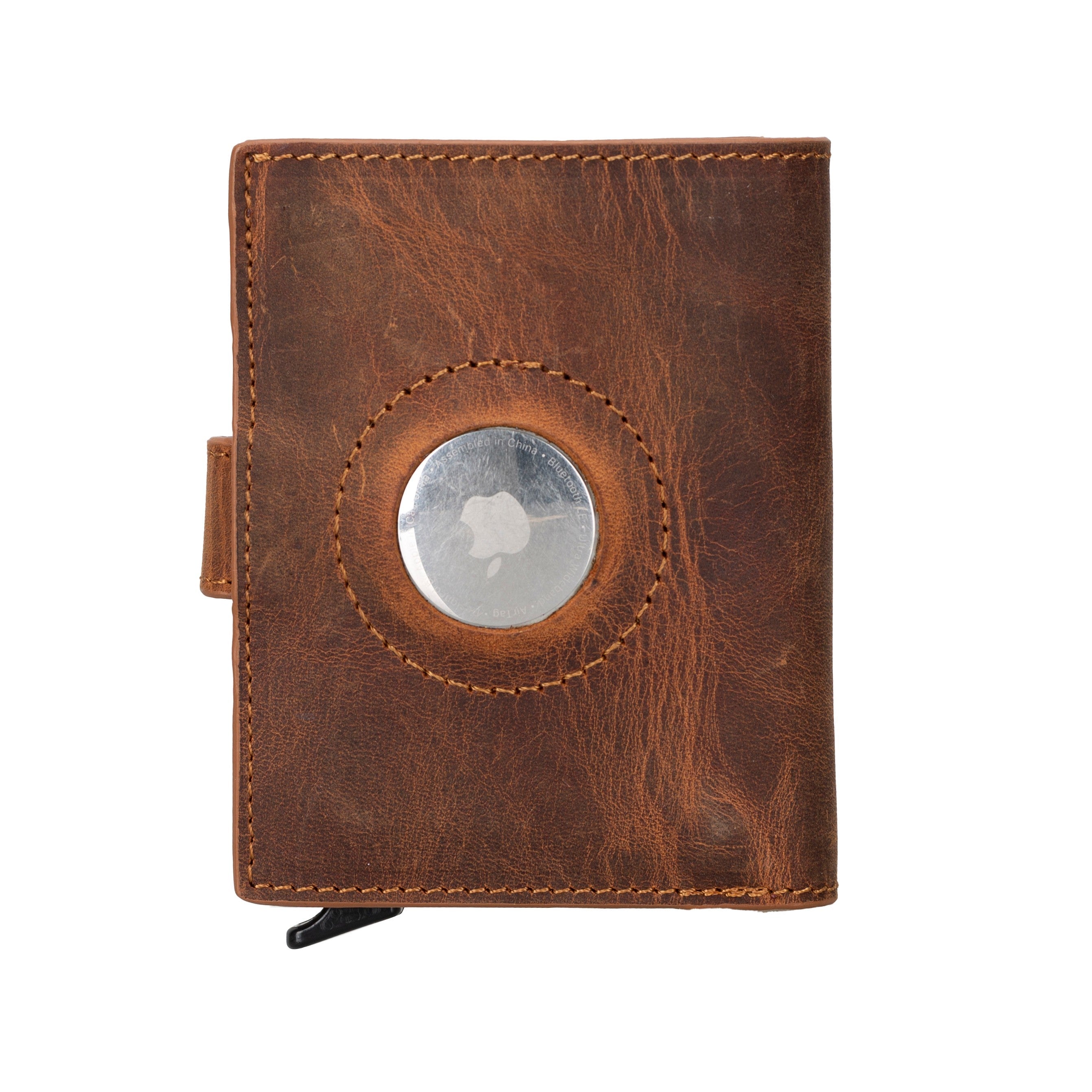 Palertag Zip Mechanical Genuine Leather Card Holder