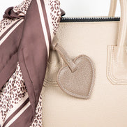 Heart Leather Bag Charm
