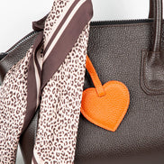 Heart Leather Bag Charm