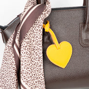 Heart Leather Bag Charm