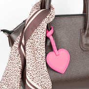 Heart Leather Bag Charm