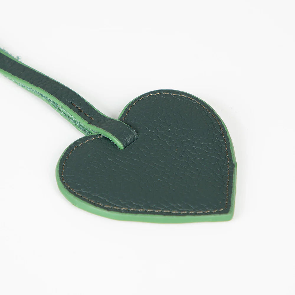 Heart Leather Bag Charm