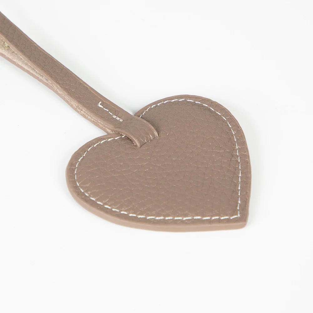 Heart Leather Bag Charm