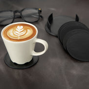 Divine Cup Leather Coaster Set