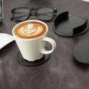Divine Cup Leather Coaster Set