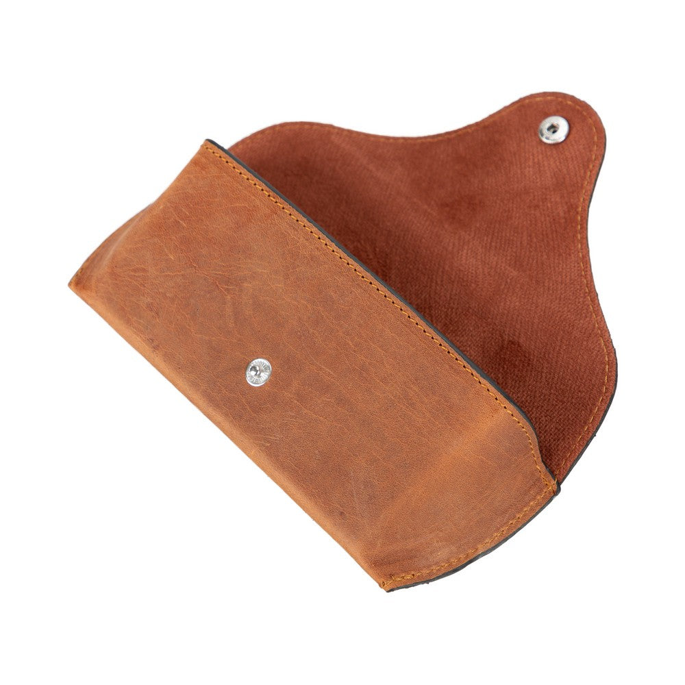 Roan Genuine Leather Glasses Case – Handmade Eyeglass & Sunglasses Cover for Men & Women