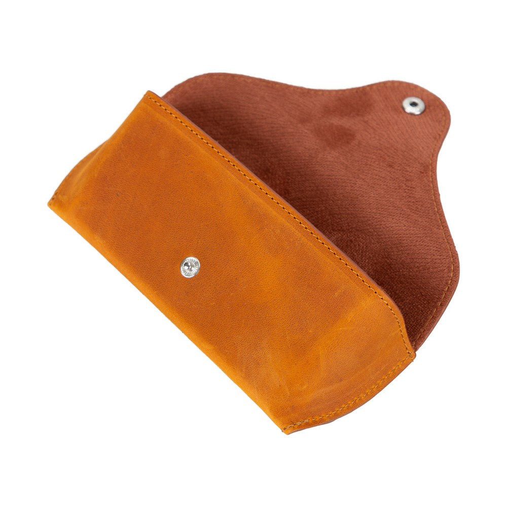 Roan Genuine Leather Glasses Case – Handmade Eyeglass & Sunglasses Cover for Men & Women