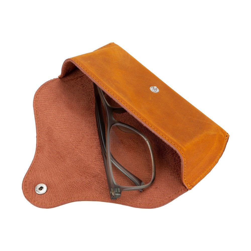Roan Genuine Leather Glasses Case – Handmade Eyeglass & Sunglasses Cover for Men & Women