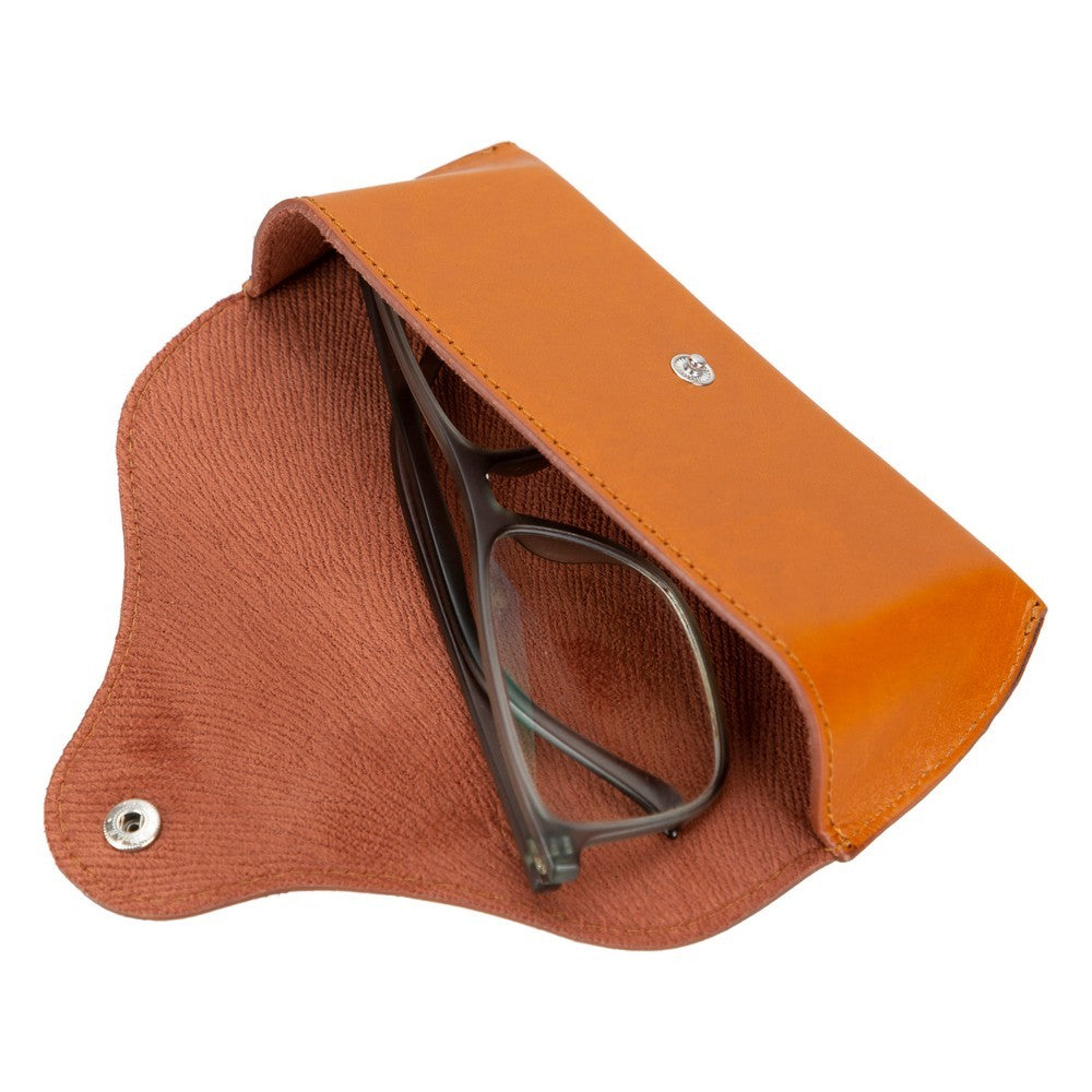 Roan Genuine Leather Glasses Case – Handmade Eyeglass & Sunglasses Cover for Men & Women