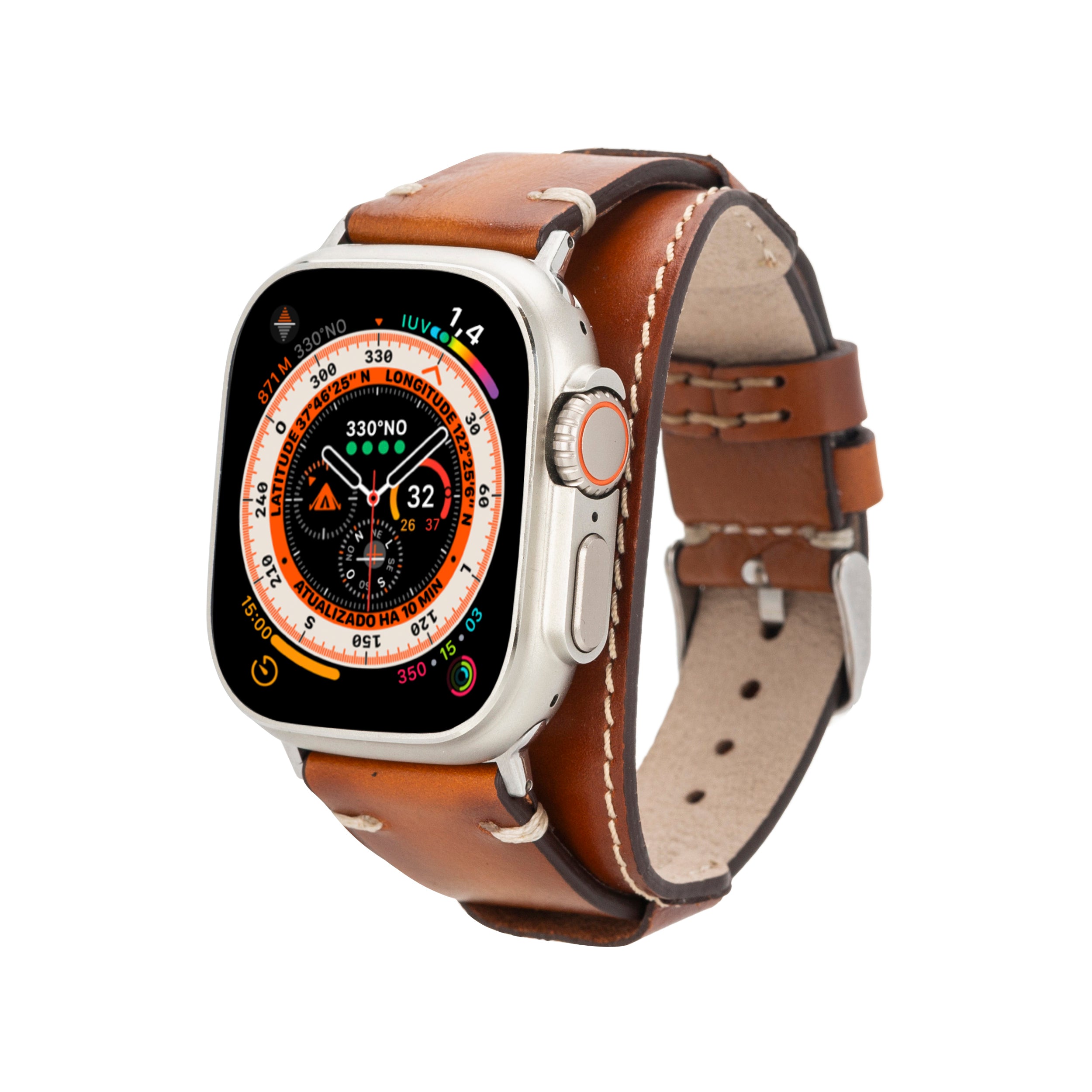 Manschettenleder-Apple-Watch-Armband