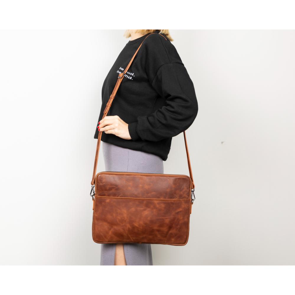 Leeds Slim Leder-Laptop-/Tablet-Hülle
