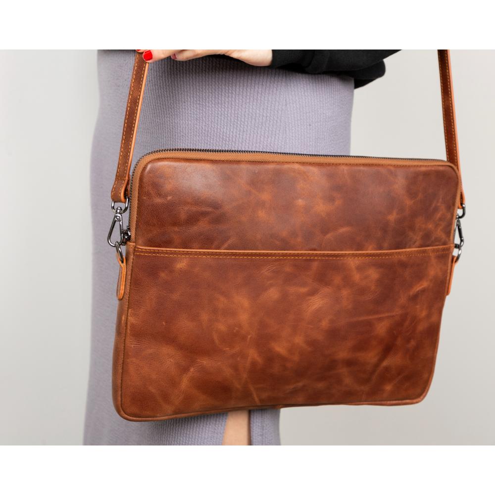 Leeds Slim Leder-Laptop-/Tablet-Hülle