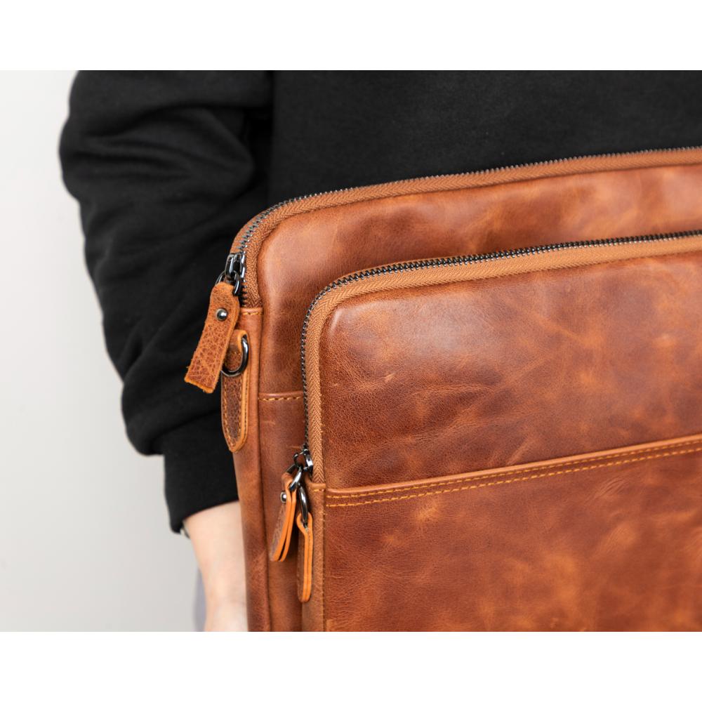Leeds Slim Leder-Laptop-/Tablet-Hülle
