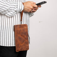 Majeste Leder-Clutch-Tasche