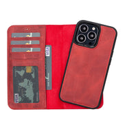 Liluri I Phone 13 Pro Detachable Leather Wallet Case