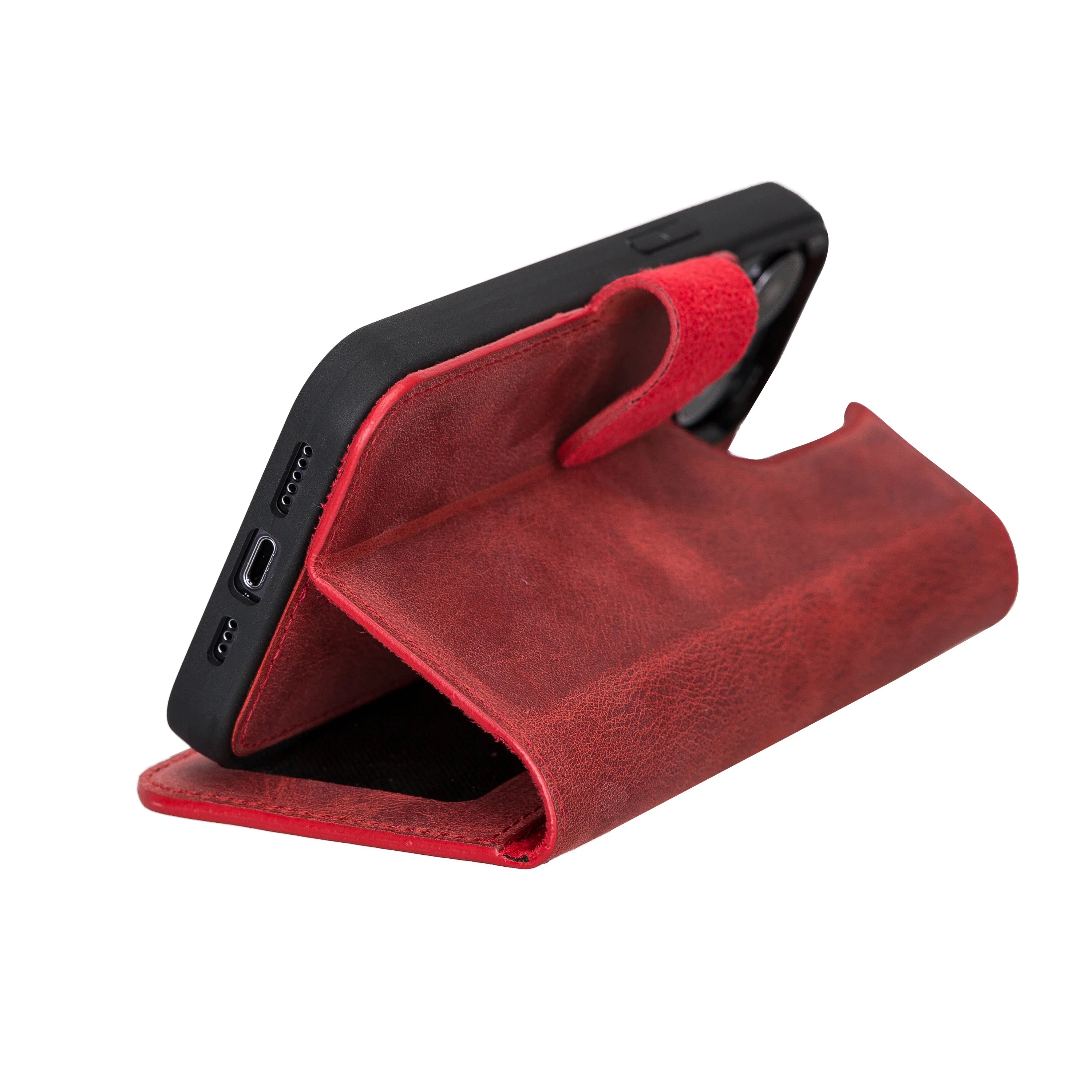Liluri iPhone 13 Pro abnehmbare Leder-Brieftaschenhülle