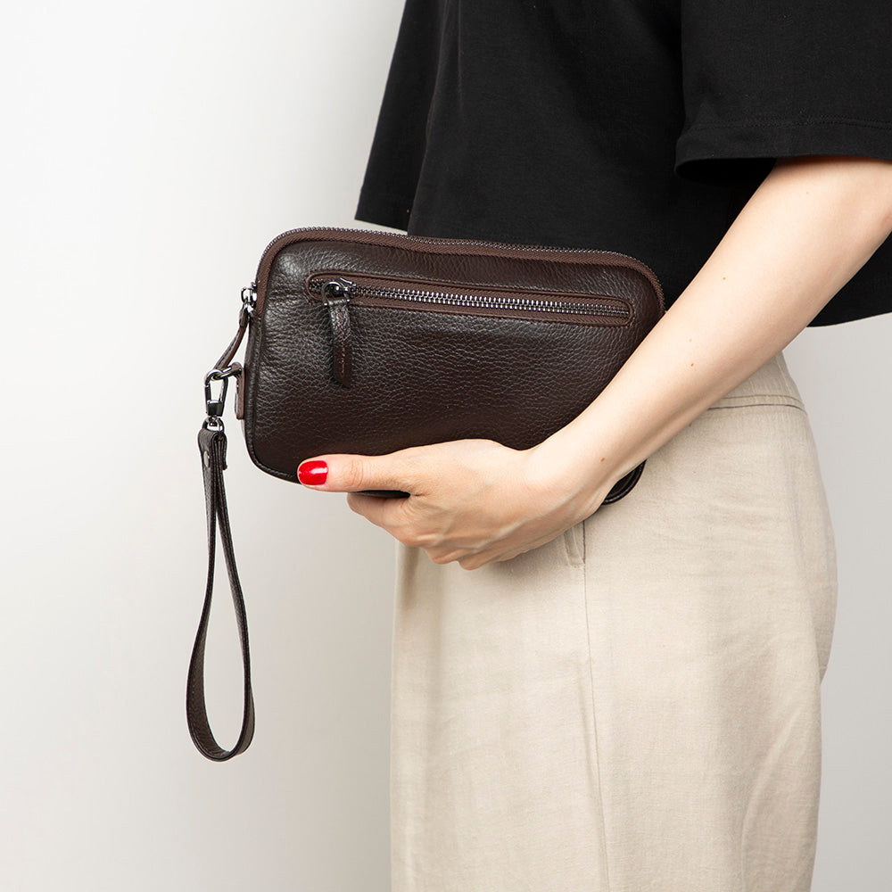 Noma Leder-Clutch