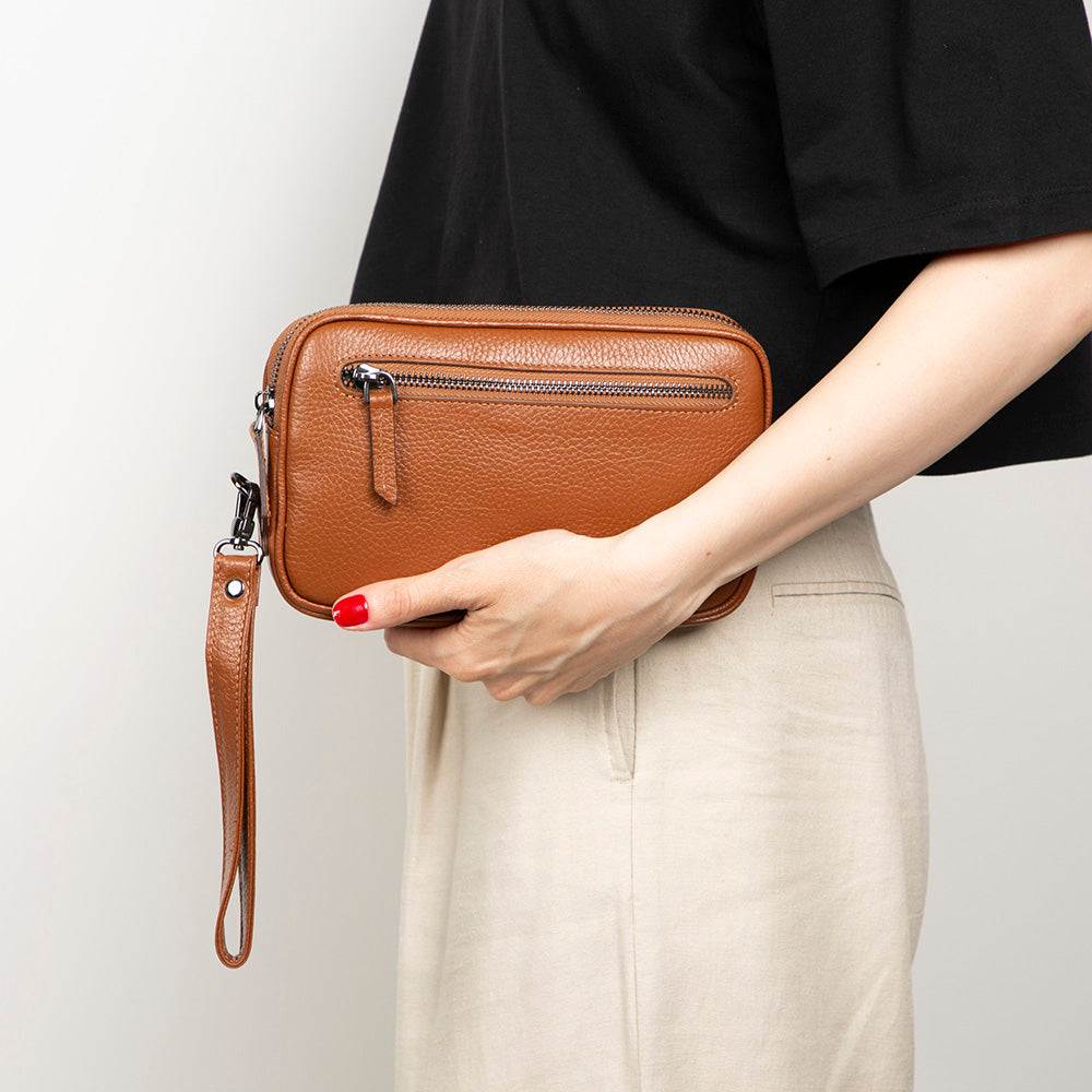 Noma Leder-Clutch