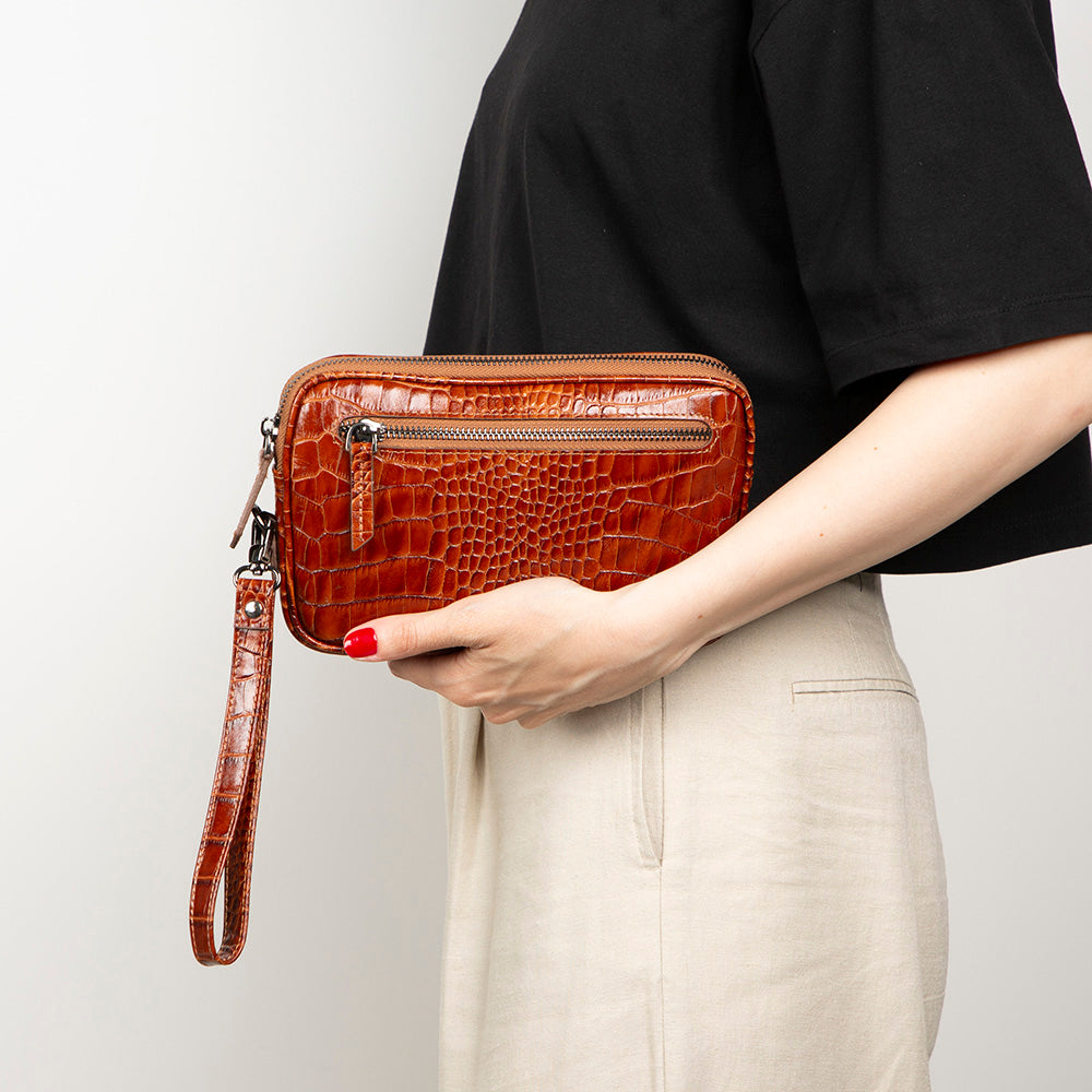 Noma Leder-Clutch