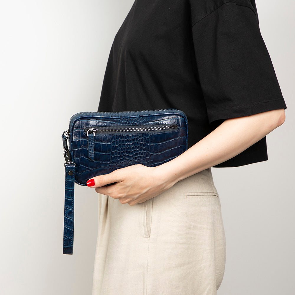 Noma Leder-Clutch