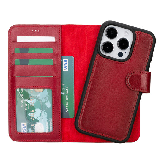 Magic  Detachable Genuine Leather Case
