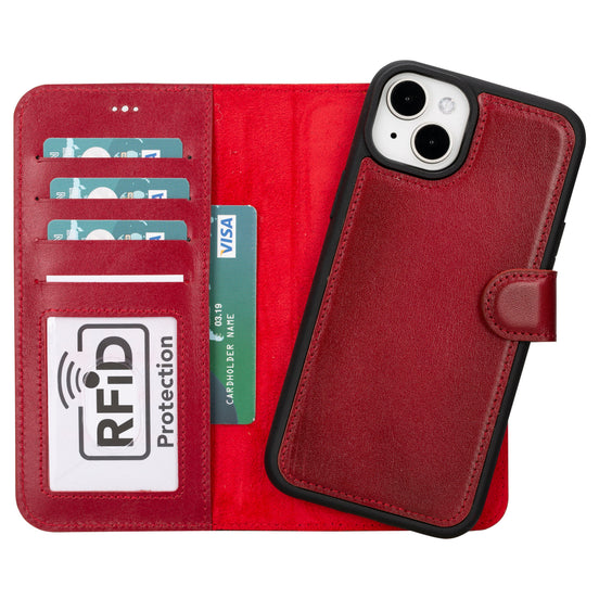 Magic  Detachable Genuine Leather Case