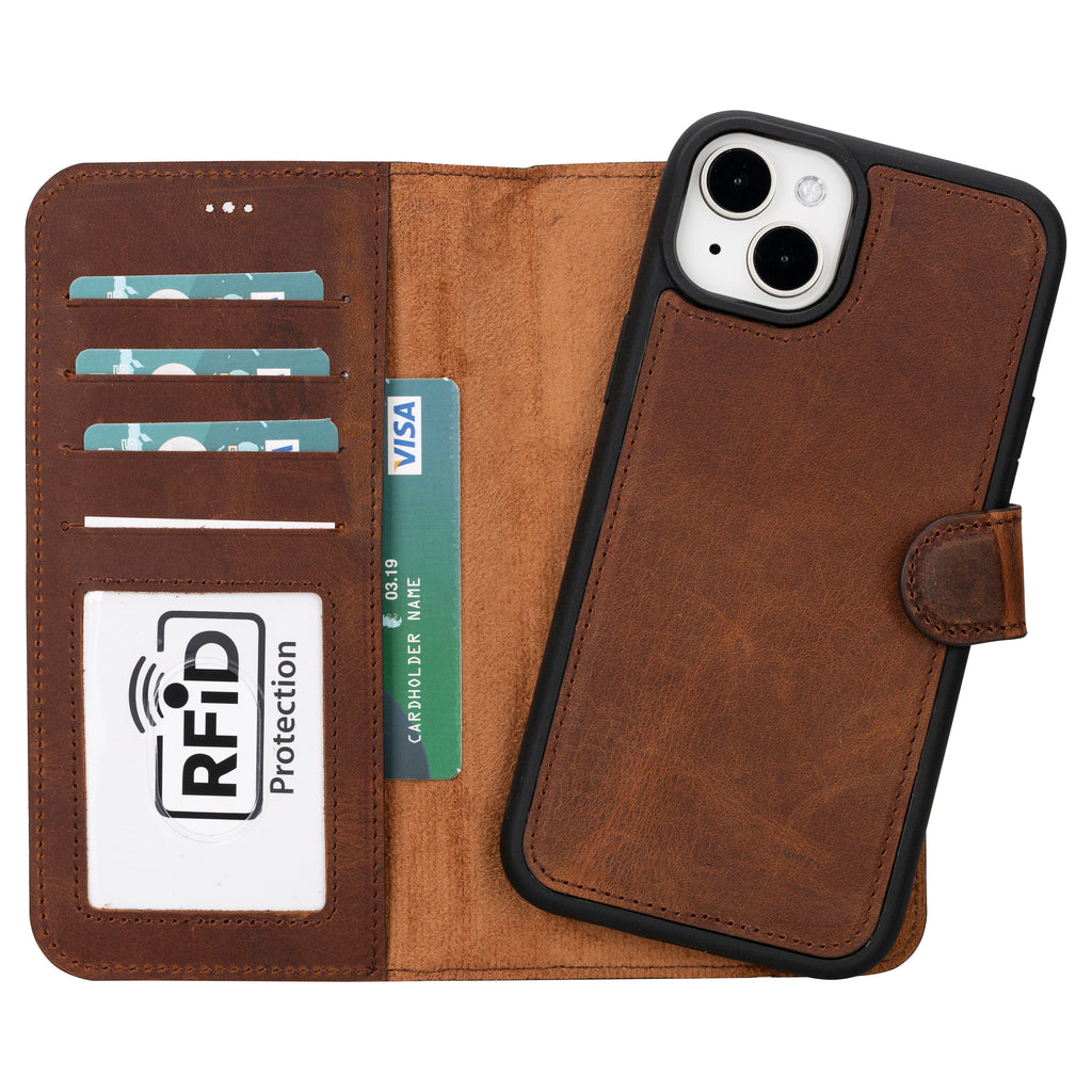 Magic  Detachable Genuine Leather Case