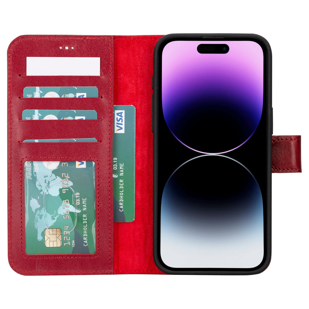 Genuine Leather Detachable  iphone 16 Case