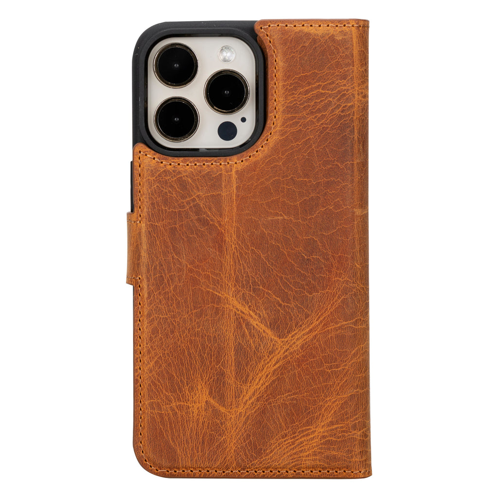 Genuine Leather Detachable  iphone 16 Case