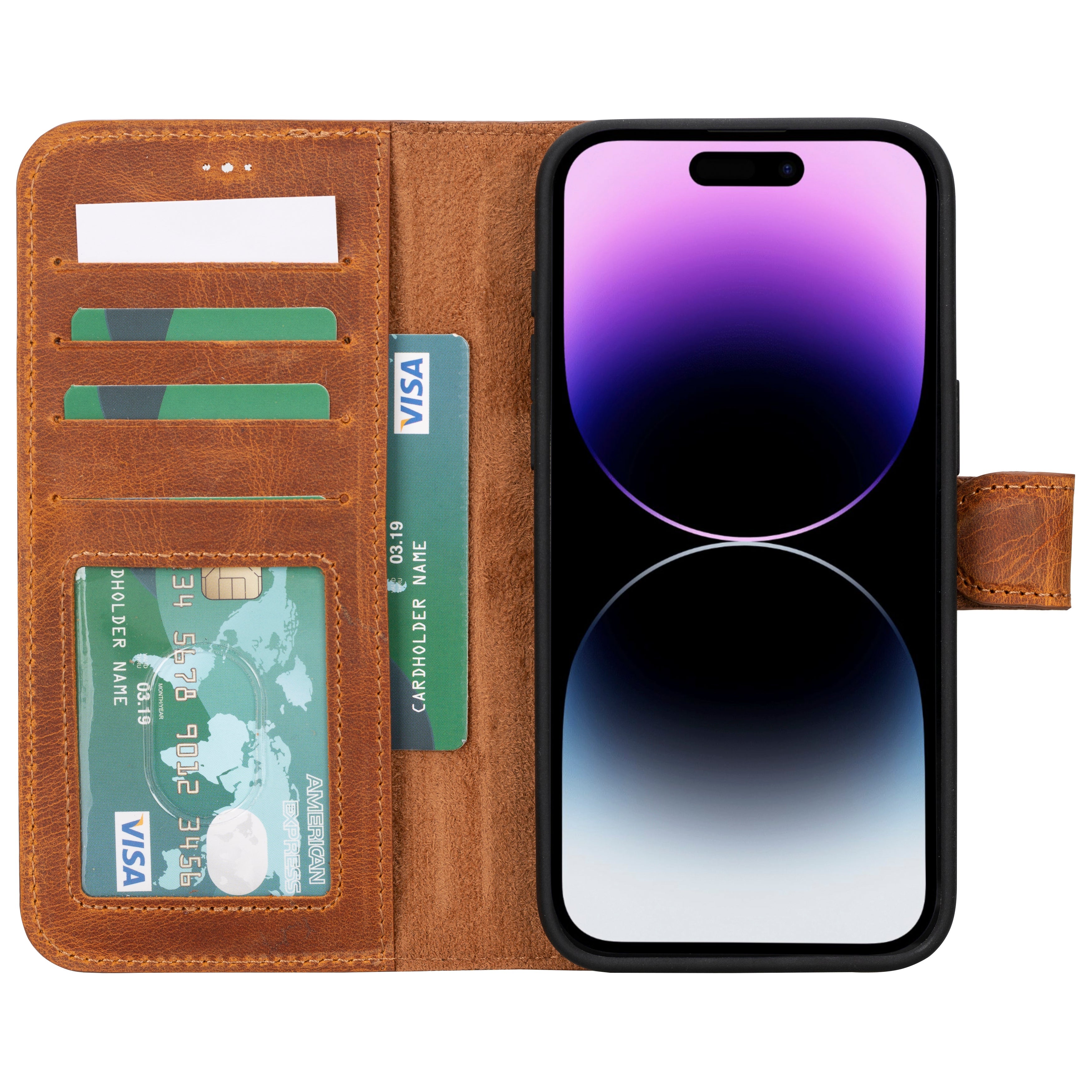 Genuine Leather Detachable  iphone 16 Case