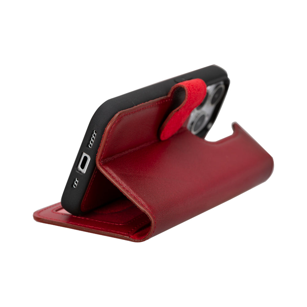 Magisches abnehmbares Echtlederetui