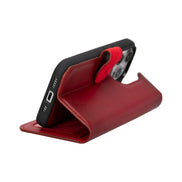 Genuine Leather Detachable  iphone 16 Case