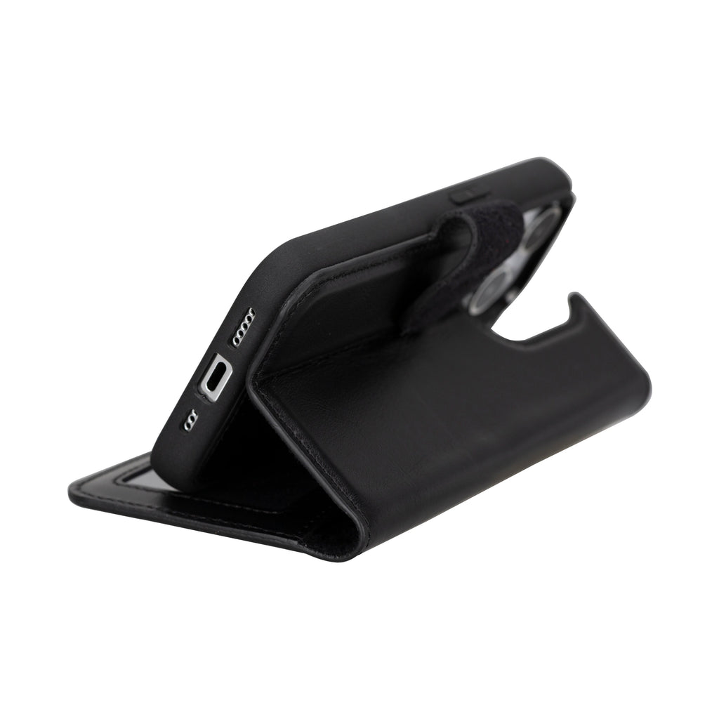Genuine Leather Detachable  iphone 16 Case