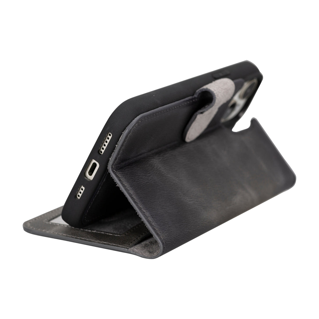 Magisches abnehmbares Echtlederetui