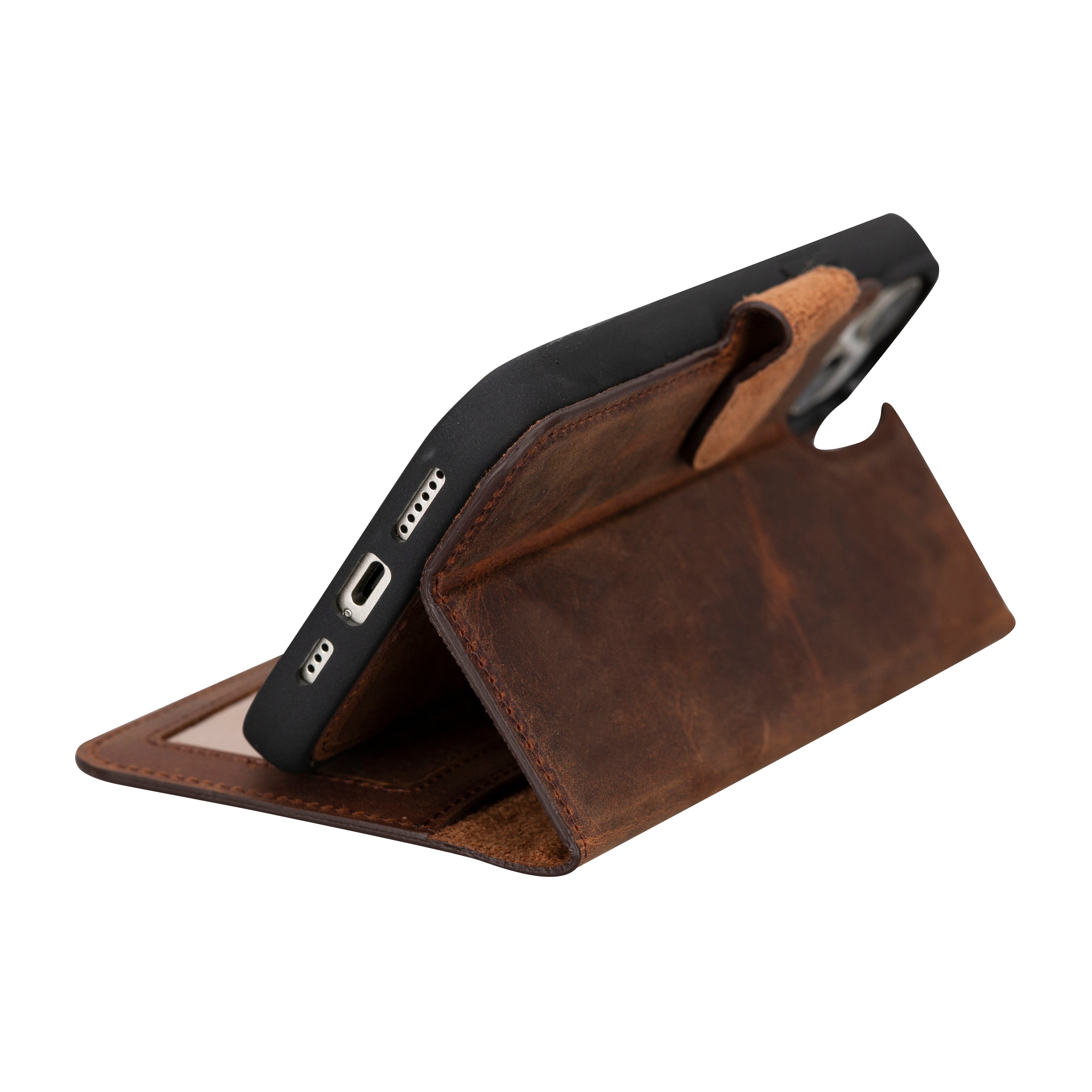 Magisches abnehmbares Echtlederetui