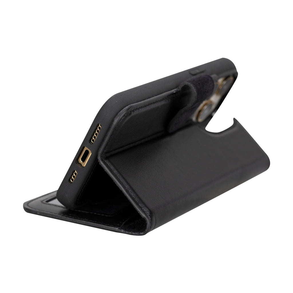 Genuine Leather Detachable  iphone 16 Case