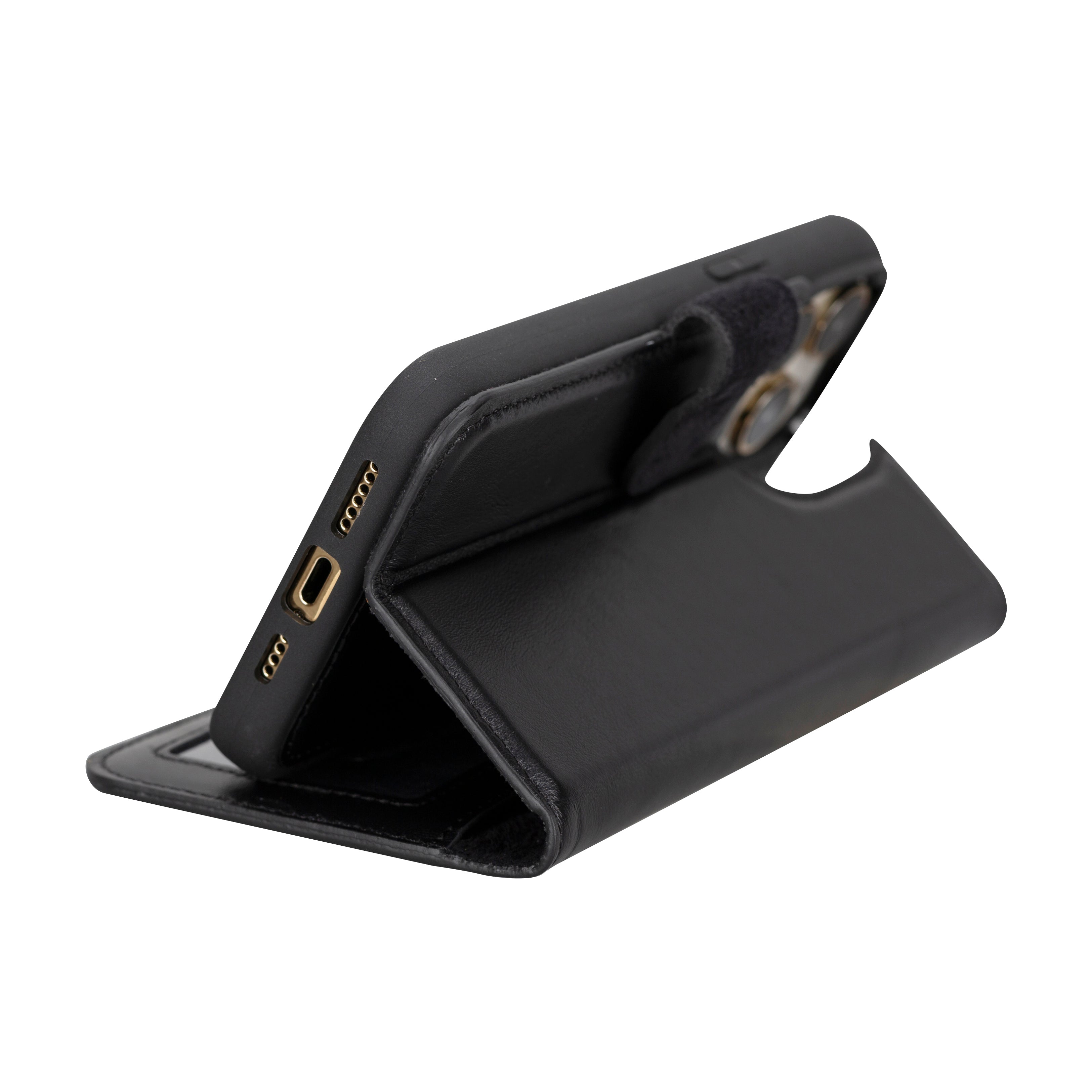 Genuine Leather Detachable  iphone 16 Case
