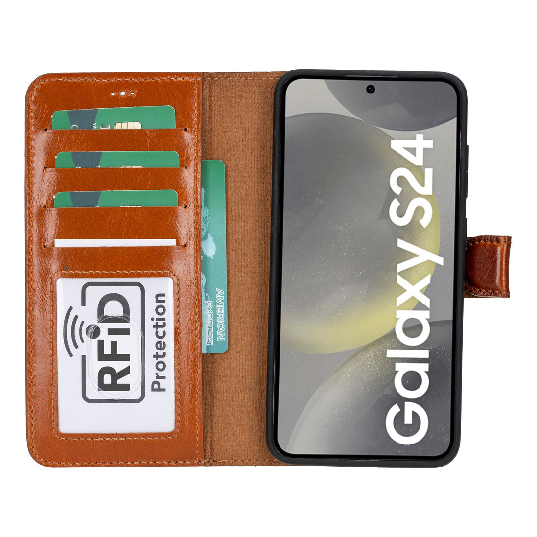 Samsung Galaxy S24 Serie Leder-Wallet-Hüllen RFID - MW