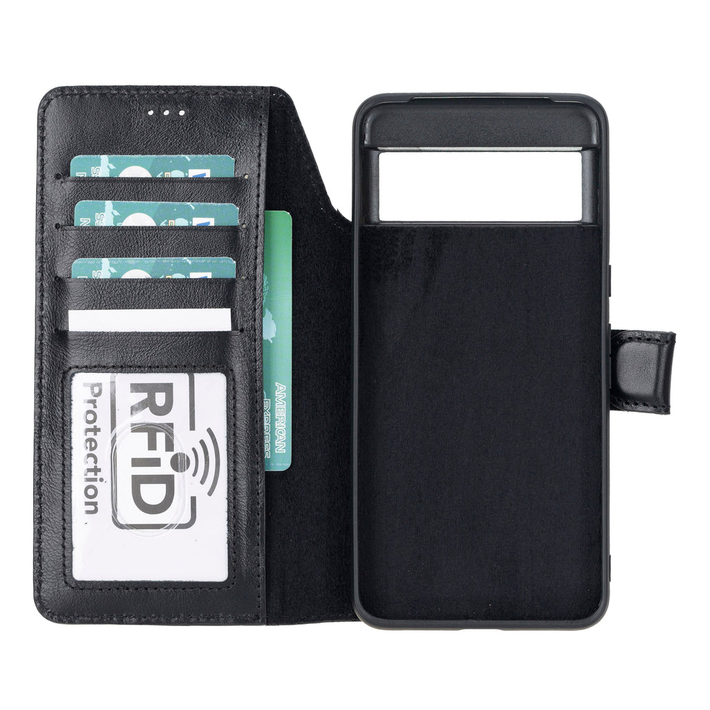 Magische abnehmbare Leder-Brieftaschenhülle für Google Pixel 10 Pro XL
