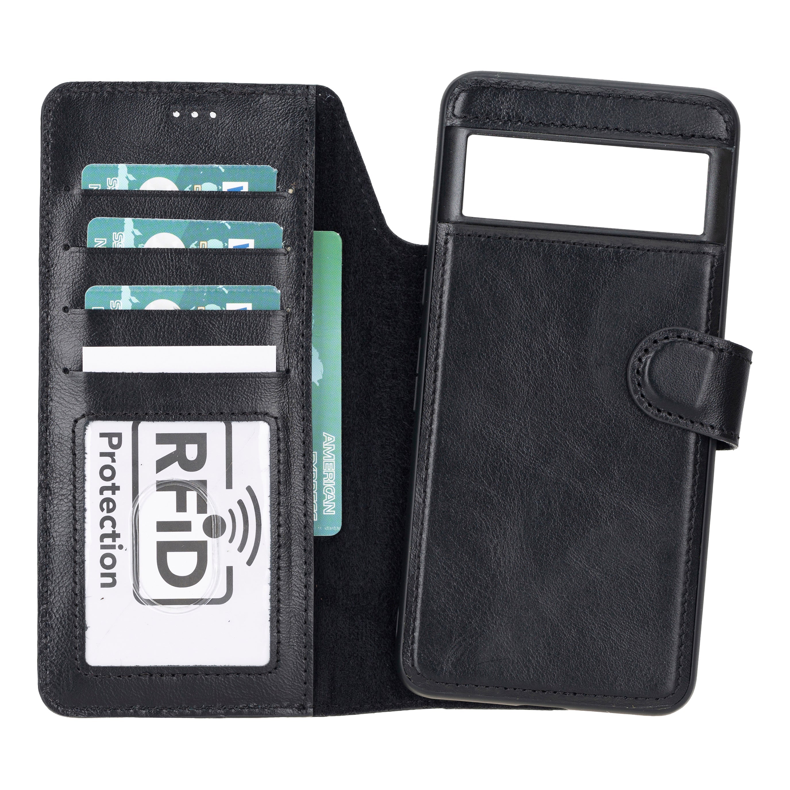 Magische abnehmbare Leder-Brieftaschenhülle für Google Pixel 10 Pro XL