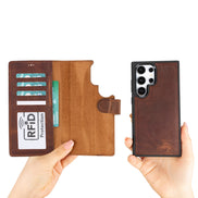 Samsung Galaxy S24 Serie Leder-Wallet-Hüllen RFID - MW