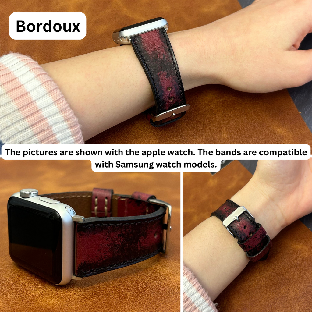 Armbänder in Lederoptik für Samsung Smartwatches