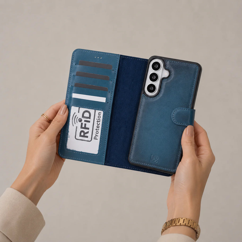 Magic Samsung Galaxy S26 Plus Leather Detachable Wallet Case