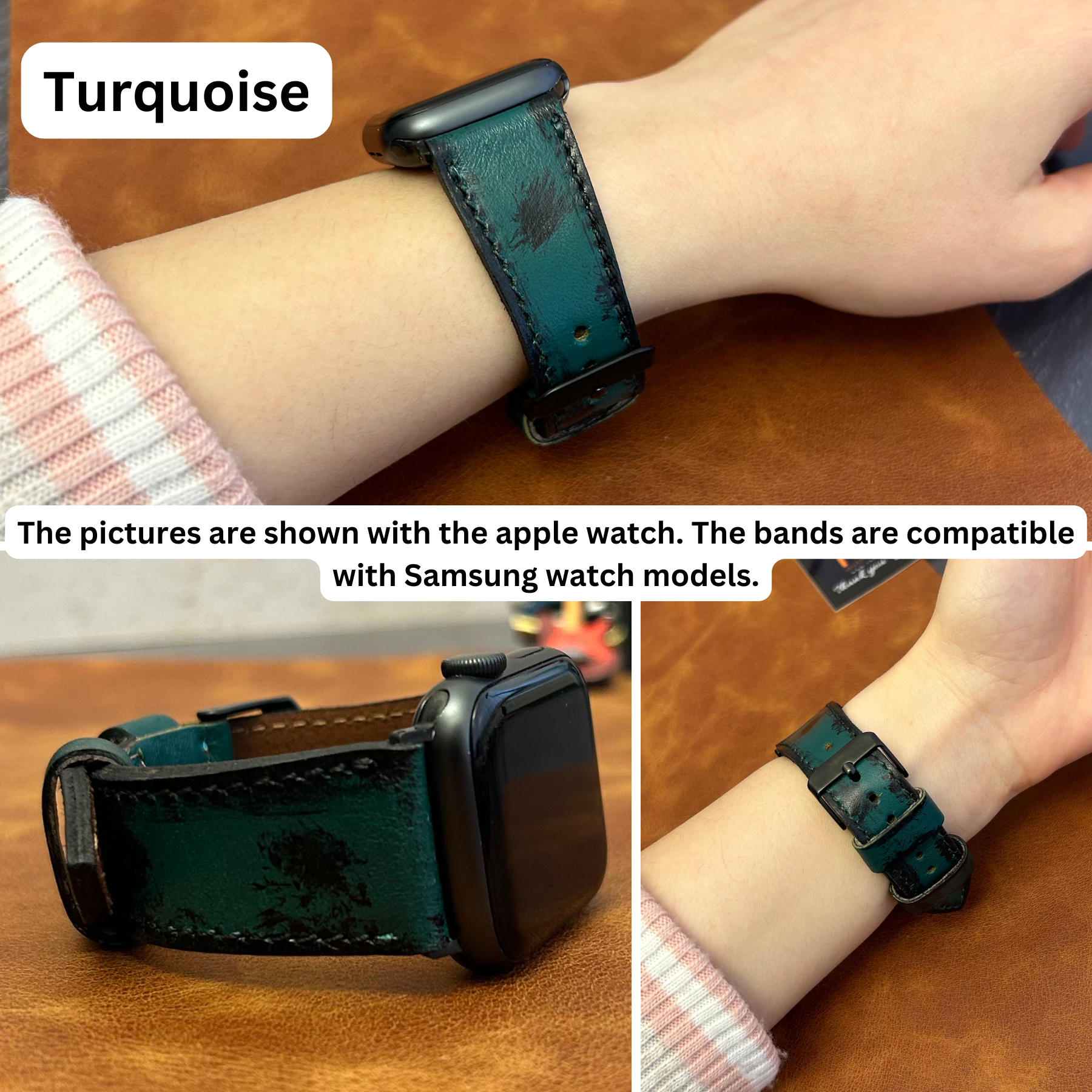 Armbänder in Lederoptik für Samsung Smartwatches